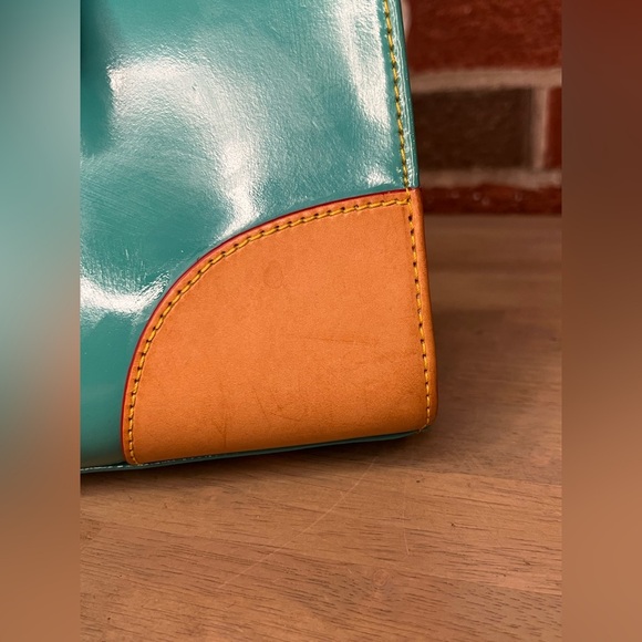Dooney And Bourke‎ Satchel Bag - Patent Leather Ocean Teal - Picture 11 of 16